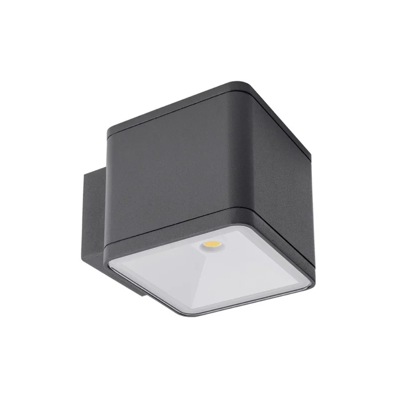 Външно стенно осветление Beta 9079 – REDO LED фасаден аплик в антрацит, 1X6W, 4000K, IP54