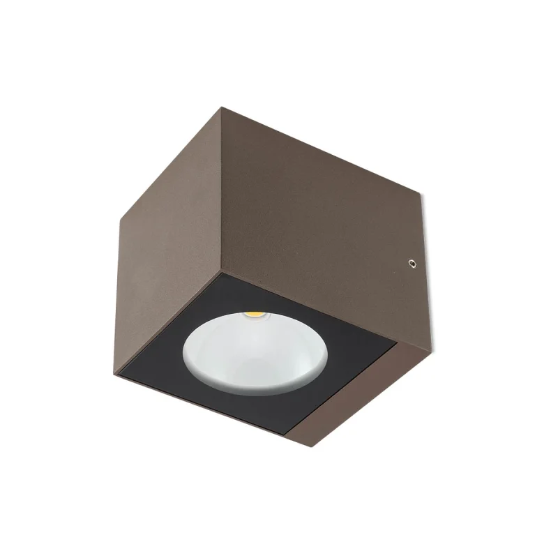 Външно стенно осветление Teko 90800 – REDO LED фасаден аплик в тъмно кафяв, 13.8W, 2700K, IP65