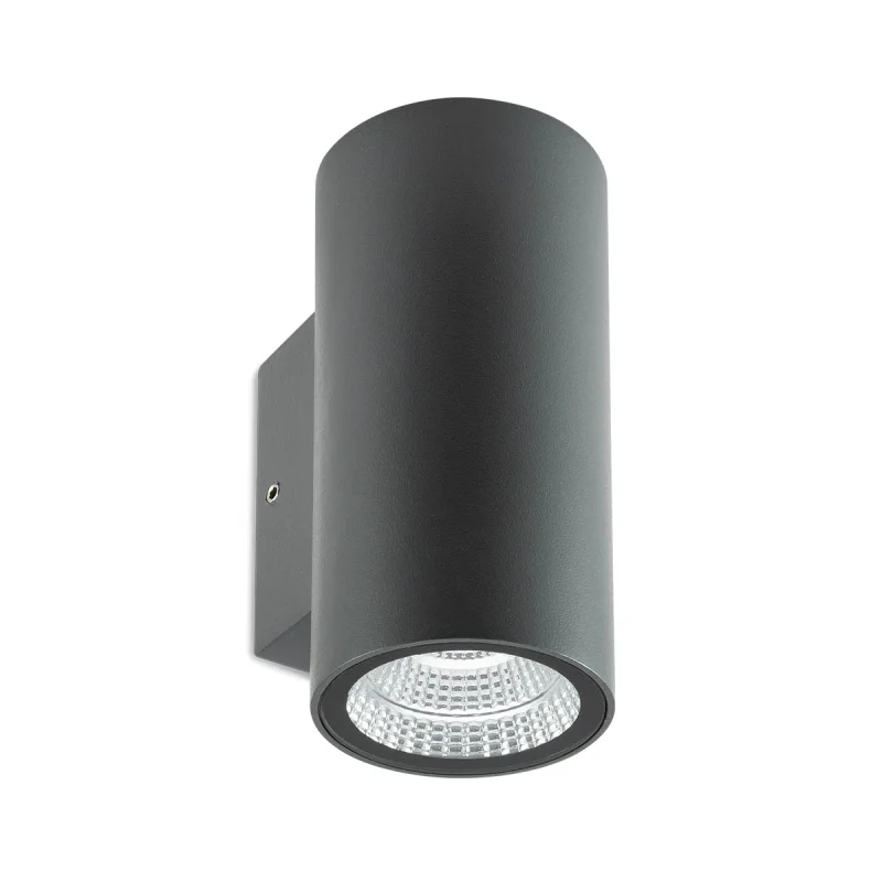 Outdoor Wall Lights Ram 90808 – REDO LED facade wall light in dark grey, 2X3.5W, 2700K, IP65