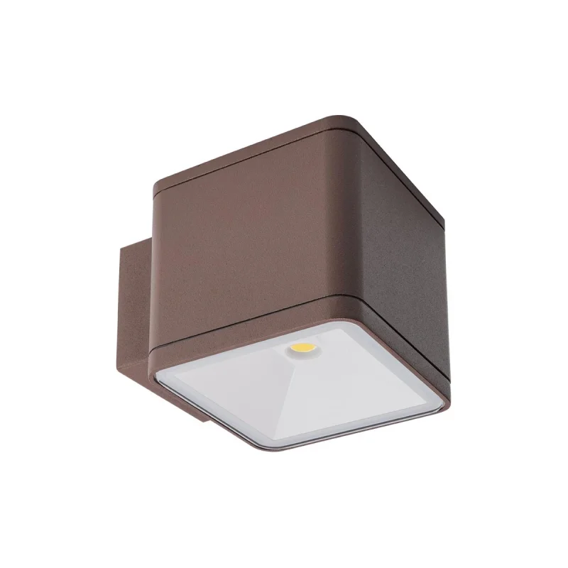 Външно стенно осветление Beta 9080 – REDO LED фасаден аплик в кафяв, 1X6W, 3000K, IP54
