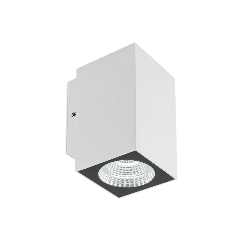 Външно стенно осветление Quad 90813 – REDO LED фасаден аплик в матово бял, 1x4W, 2700K, IP65