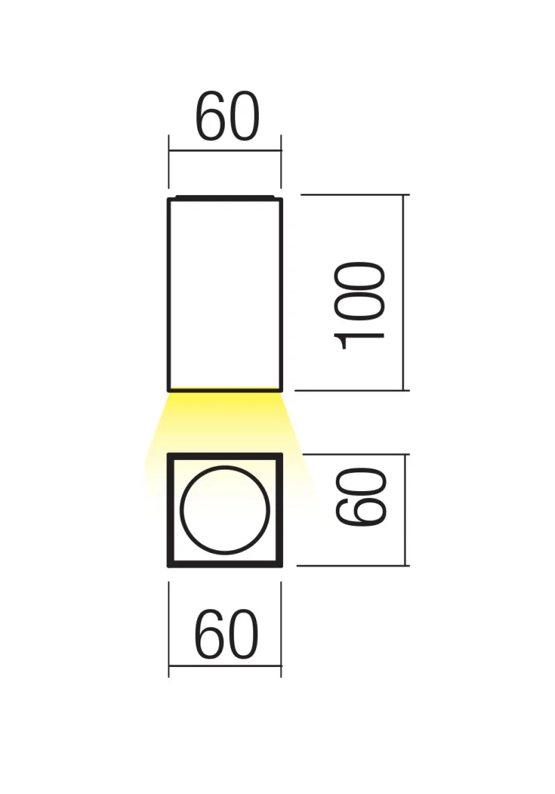 Quad 90819 – REDO LED фасадна луна за външен монтаж в матово бял, 1x4W, 2700K, IP65