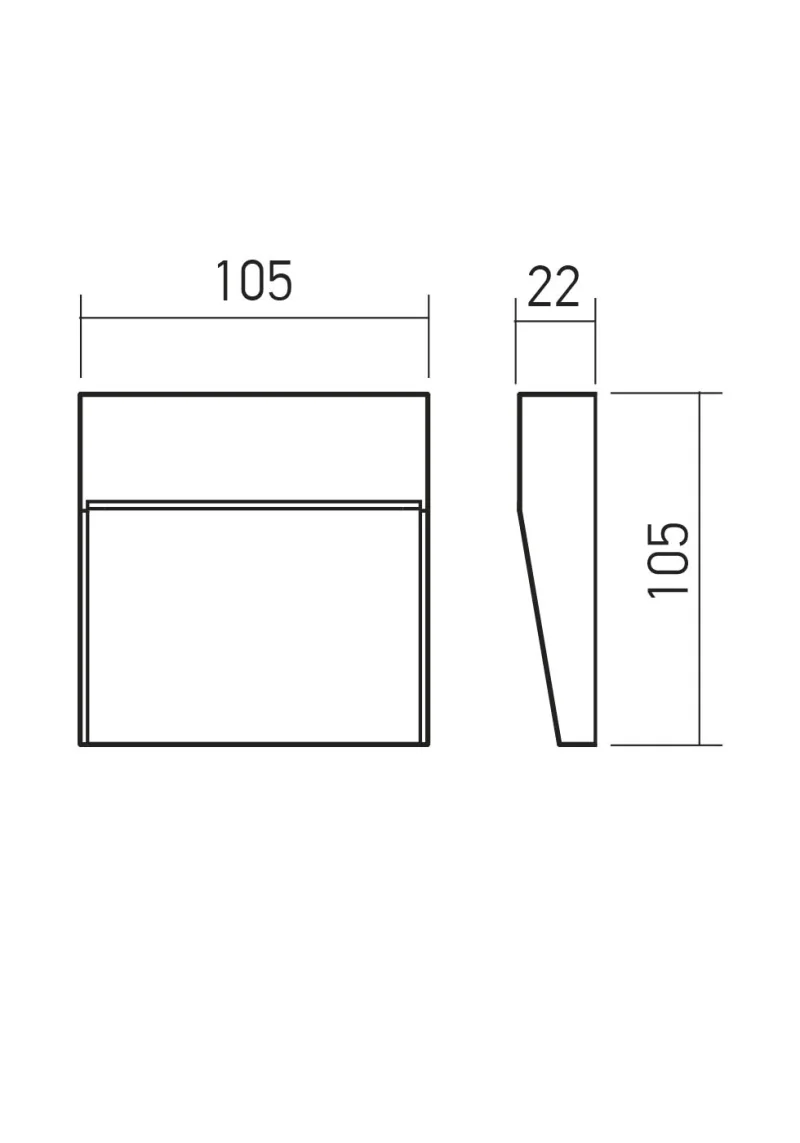 Lander 90838 – REDO LED фасадна луна за външен монтаж в матово бял, 1x3W, 2700K, IP54