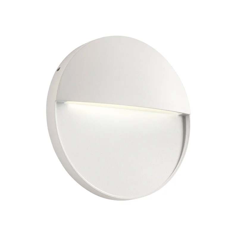 Outdoor Downlights Lander 90840 – REDO LED facade downlight for outdoor mounting in matt white, 1x6W, 2700K, IP54