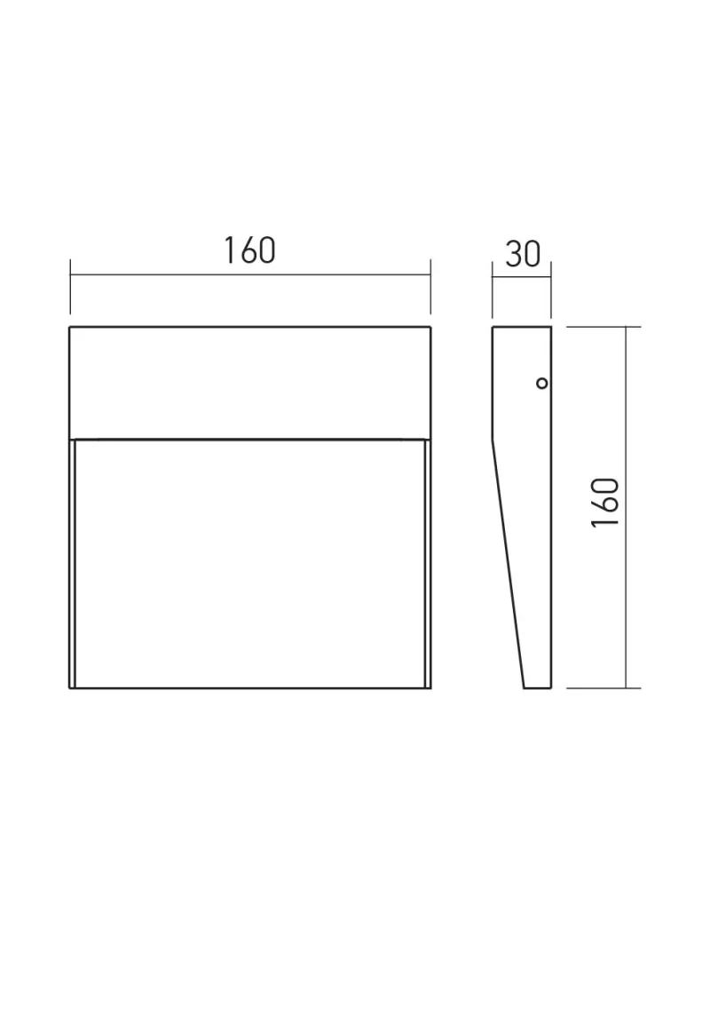 Lander 90842 – REDO LED фасадна луна за външен монтаж в матово бял, 1x6W, 2700K, IP54