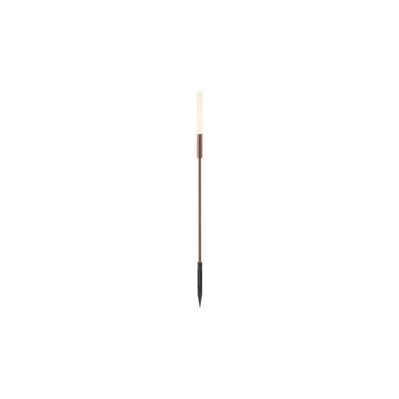 In-Ground Lights Torch 90857 – REDO LED garden bollard with spike light in-ground in dark brown, 1,5W, 2700K, IP65