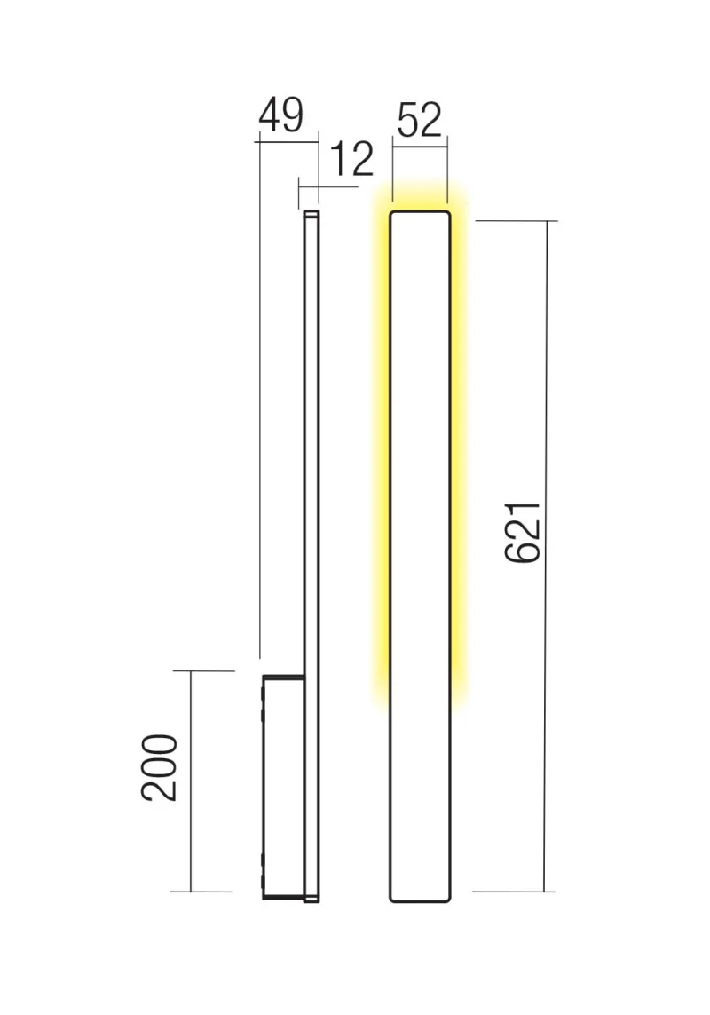 Reflexa 90867 – REDO LED фасаден аплик в ръждиво-кафяв, 1x6W, 2700K, IP54