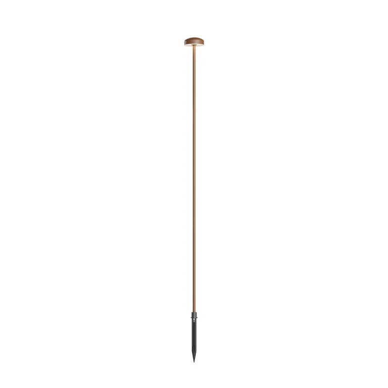 In-Ground Lights Spillo 90910 – REDO LED garden bollard with spike light in-ground in rust-brown, 3.5W, 2700K, IP65