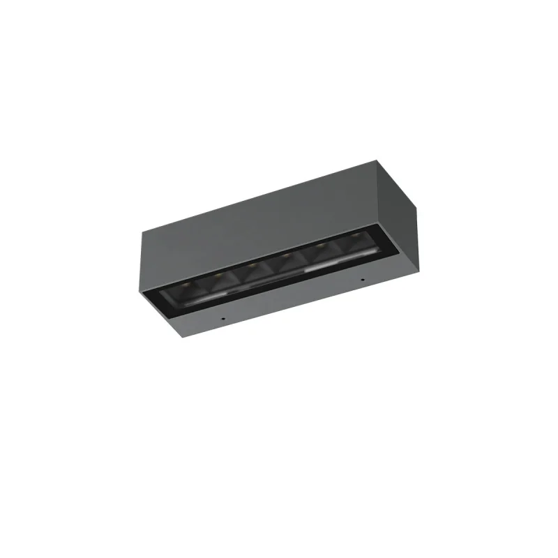 Outdoor Wall Lights Aroos 90921 – REDO LED facade wall light in dark grey, 7.5W, 3000K, IP65