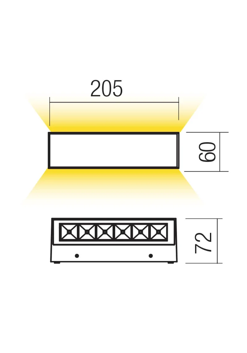 Aroos 90926 – REDO LED facade wall light in matt white, 14.5W, 3000K, IP65