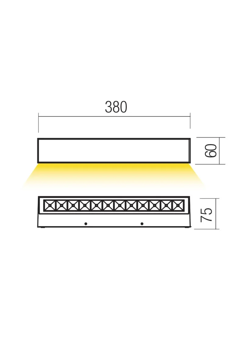 Aroos 90931 – REDO LED фасаден аплик в ръждиво-кафяв, 14.5W, 2700K, IP65