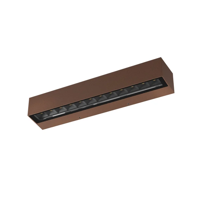 Outdoor Wall Lights Aroos 90934 – REDO LED facade wall light in rust-brown, 14.5W, 3000K, IP65