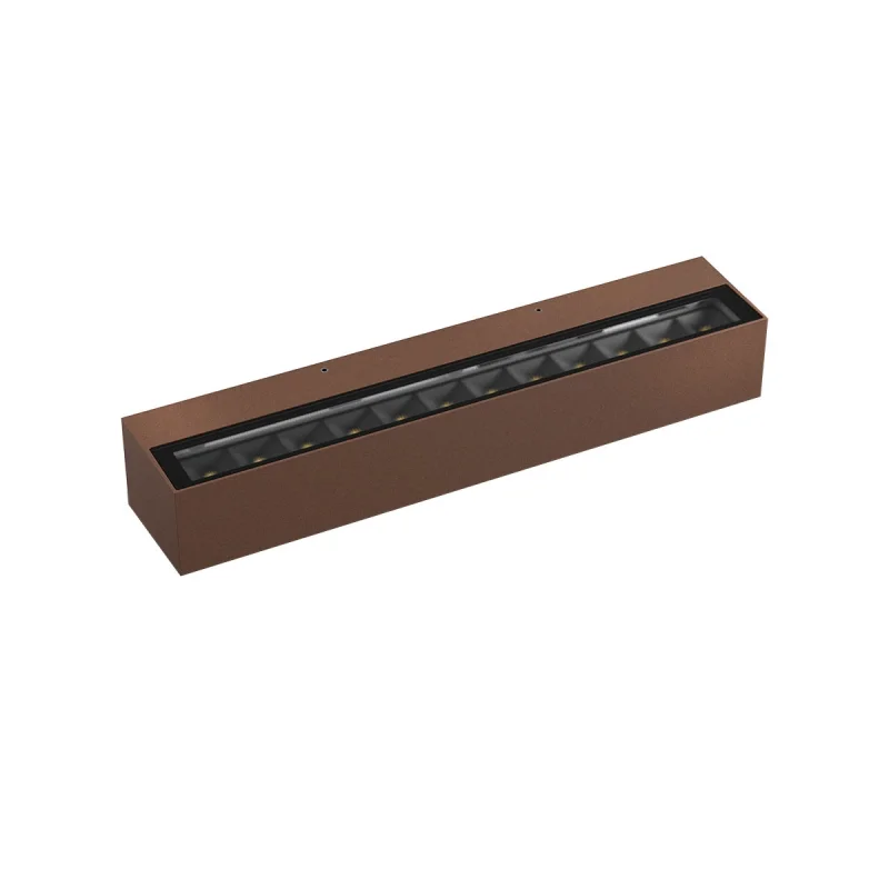 Outdoor Wall Lights Aroos 90940 – REDO LED facade wall light in rust-brown, 30W, 3000K, IP65
