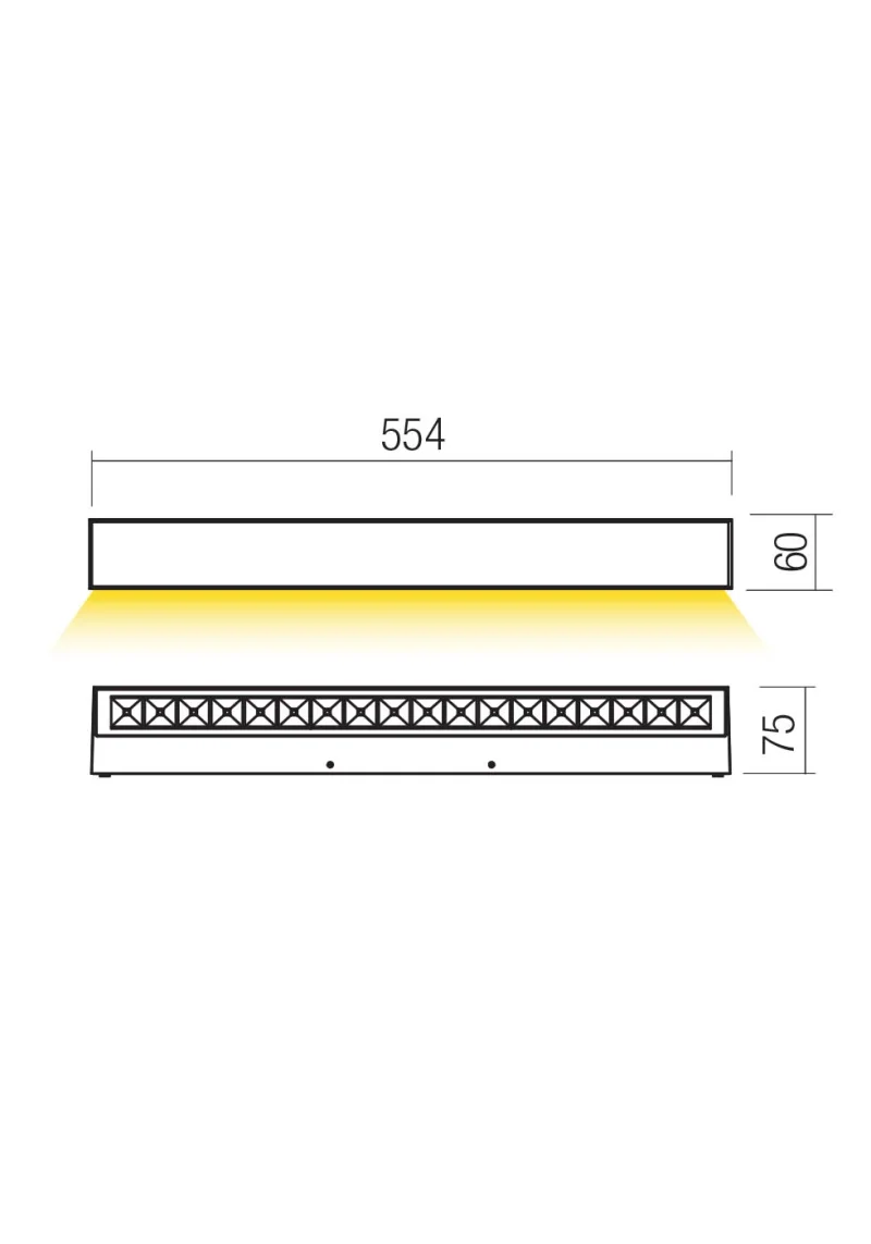 Aroos 90945 – REDO LED фасаден аплик в тъмно сив, 21W, 3000K, IP65