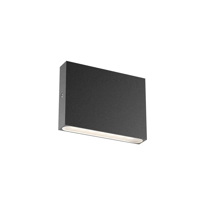 Outdoor Wall Lights Zipper 90959 – REDO LED facade wall light in matt black, 3W, 3000K, IP65