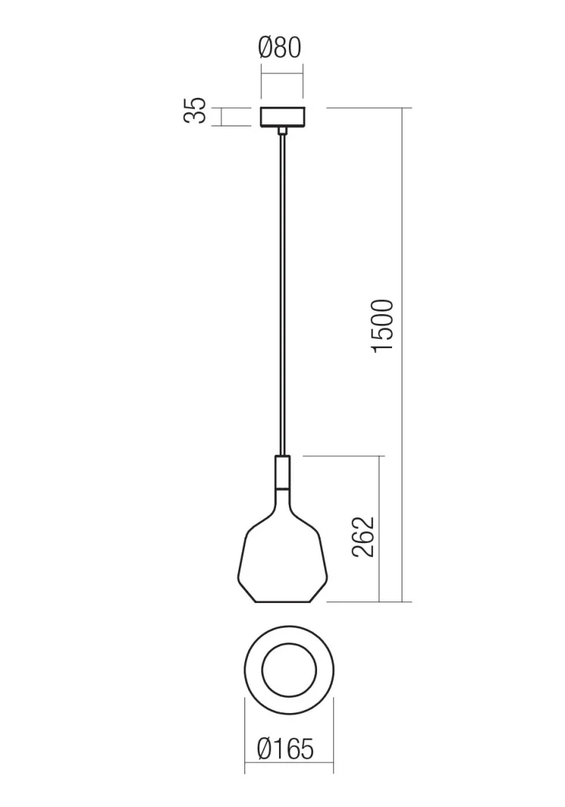 Potter 90970 – REDO градински пендел в слонова кост, 1X10W, IP65