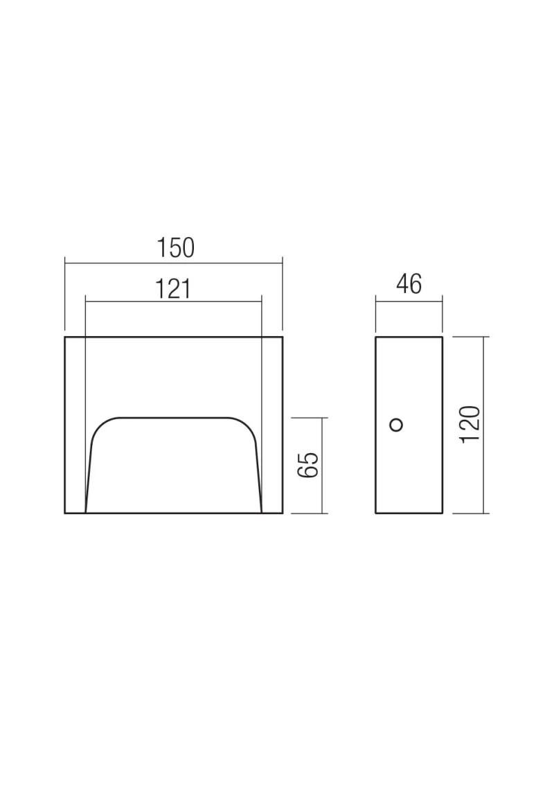 Sashi 90996 – REDO LED фасадна луна за външен монтаж в теракота, 6W, 3000K, IP65