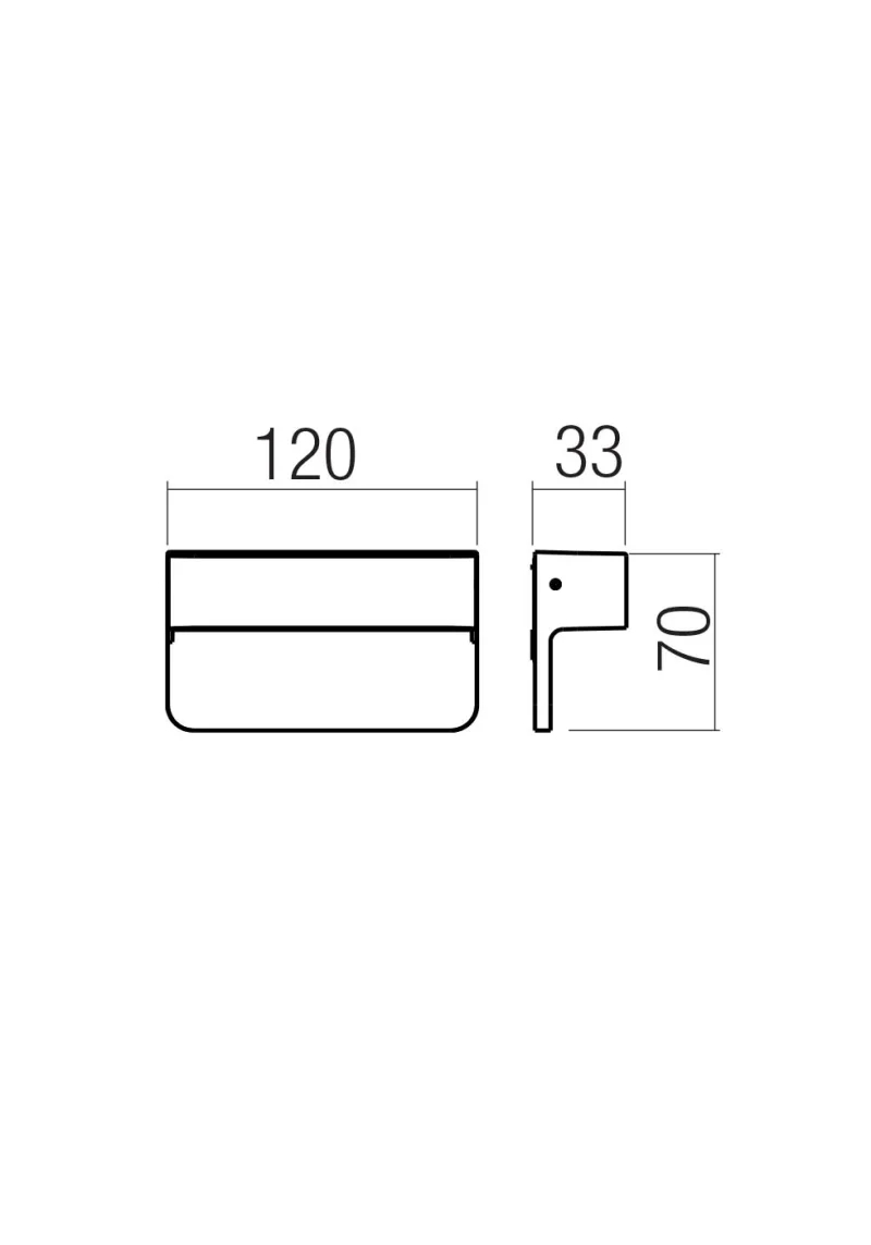 Kant 91015 – REDO LED фасадна луна за външен монтаж в ръждиво-кафяв, 3W, 2700K, IP65