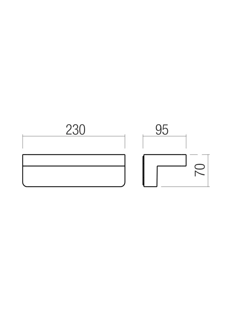 Kant 91025 – REDO LED facade wall light in matt white, 15W, 2700K, IP65
