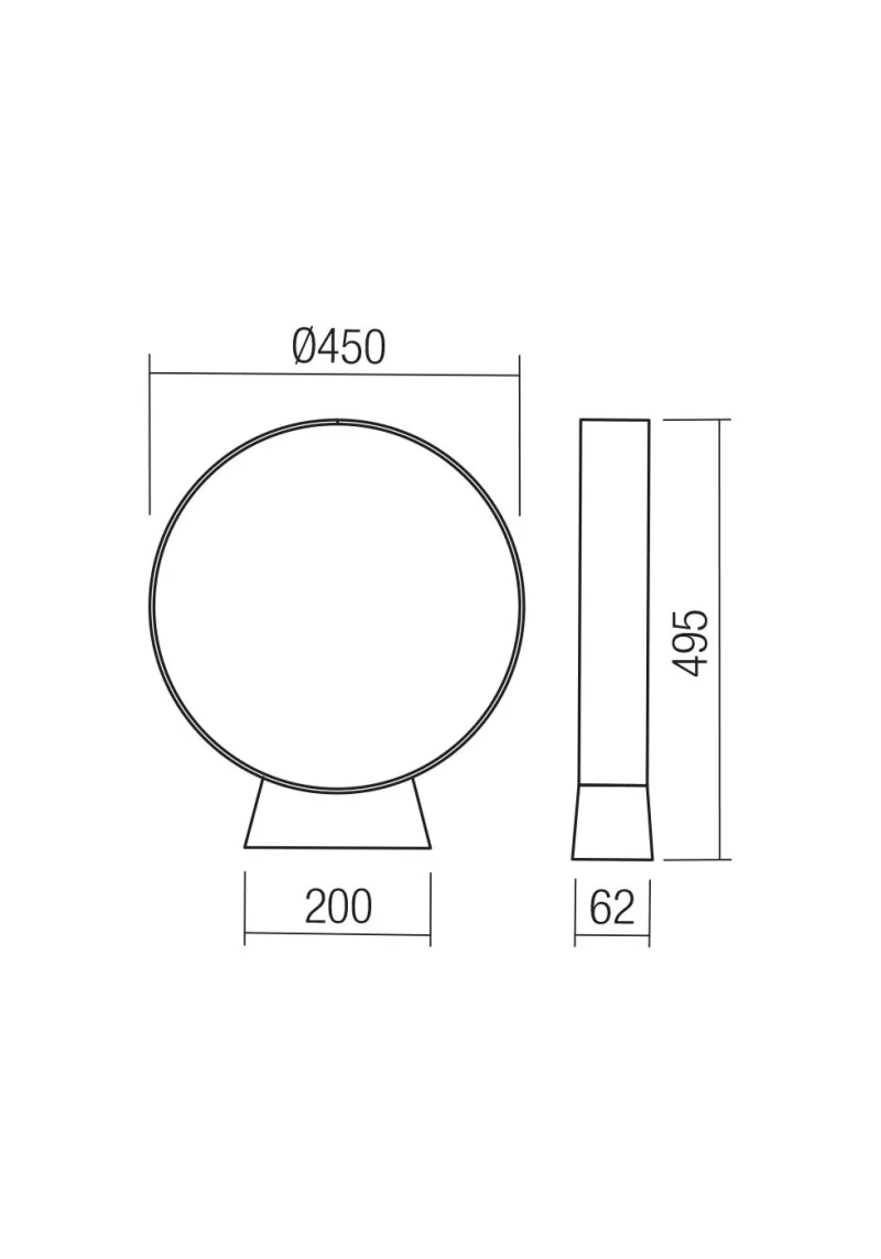 Oniro 91065 – REDO LED градински стълб в ръждиво-кафяв, 15W, 2700K, IP65