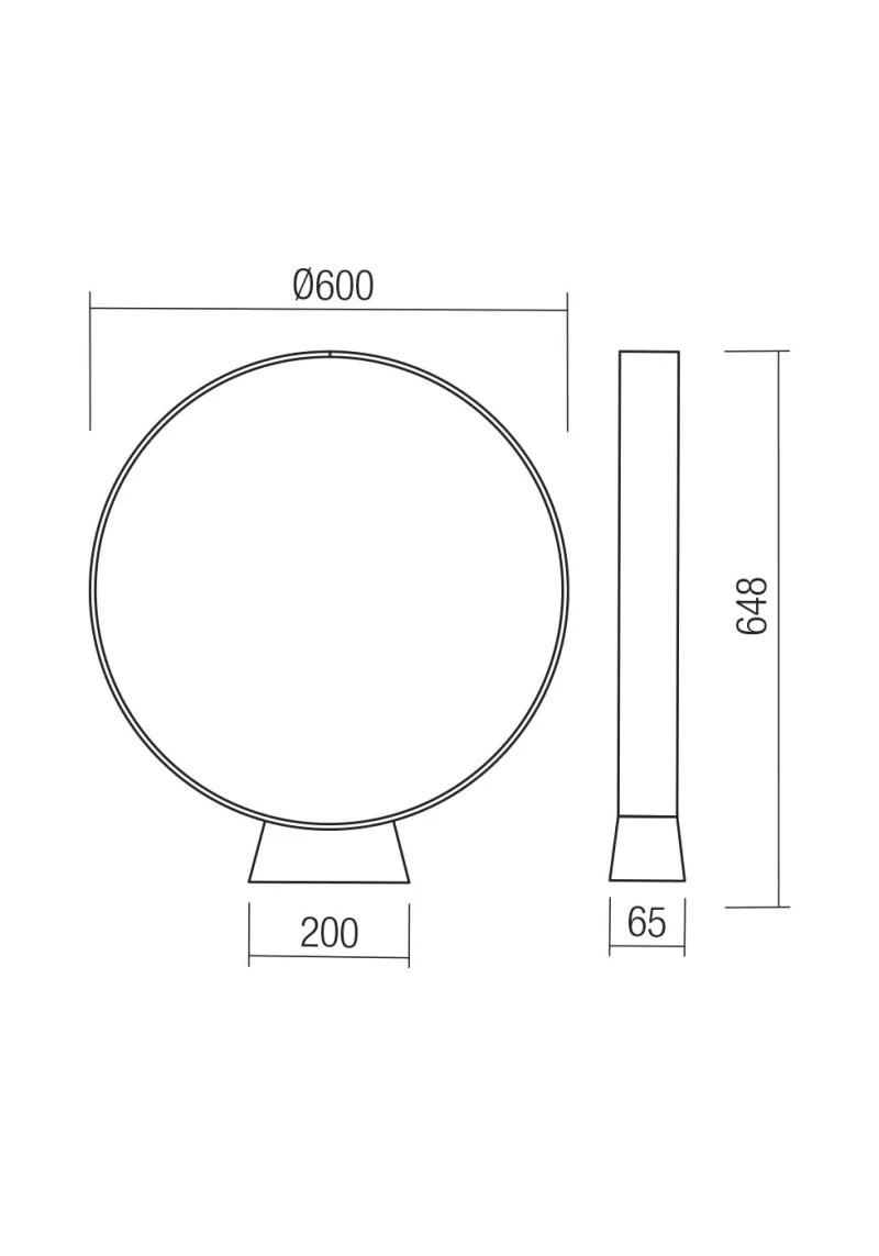 Oniro 91068 – REDO LED градински стълб в тъмно сив, 15W, 2700K, IP65