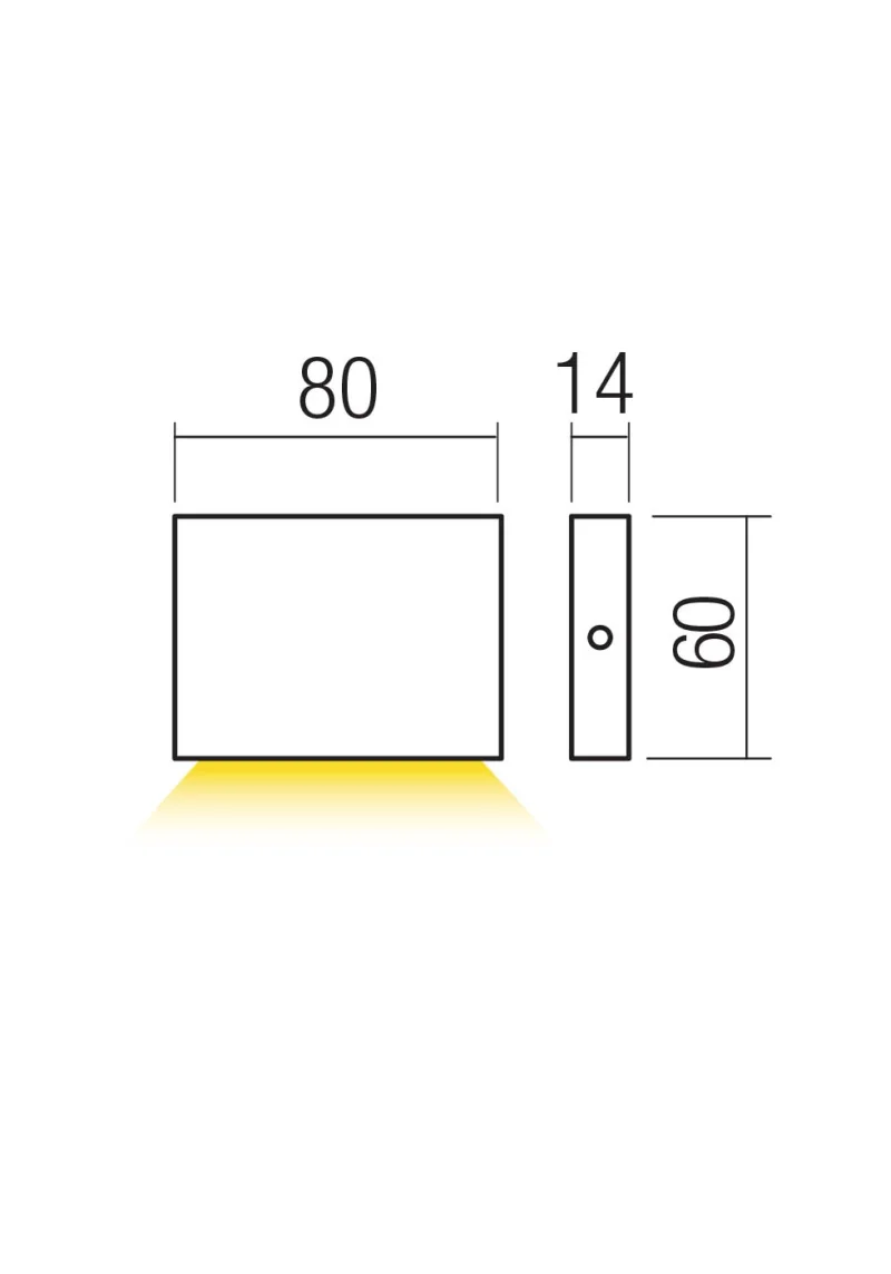 Zipper 91081 – REDO LED фасаден аплик в матово бял, 3W, 2700K, IP65