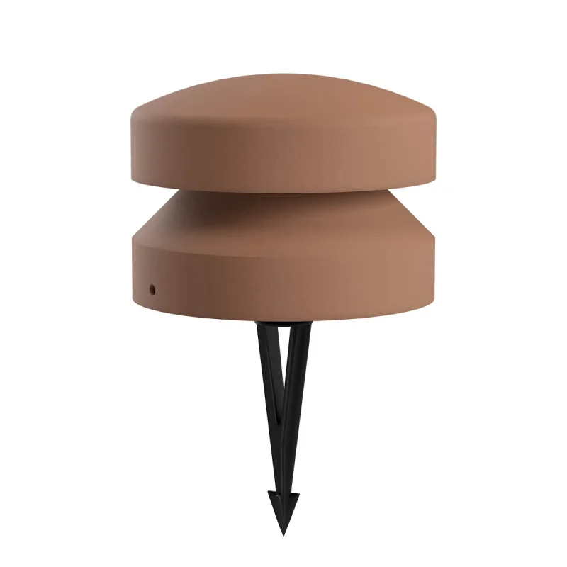 In-Ground Lights Cliff 91123 – REDO LED garden bollard with spike light in-ground in terracotta, 15W, 2700K, IP65