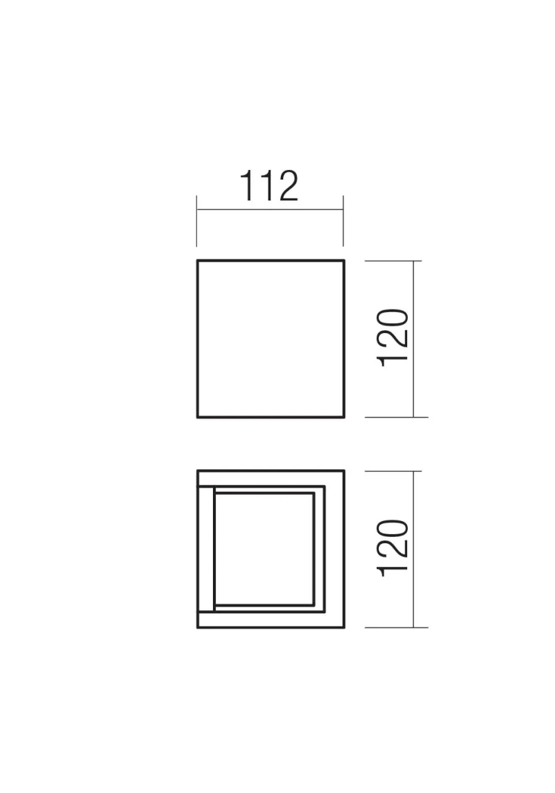 Petra 91147 – REDO LED facade wall light in terracotta, 2X6W, 2700K, IP54