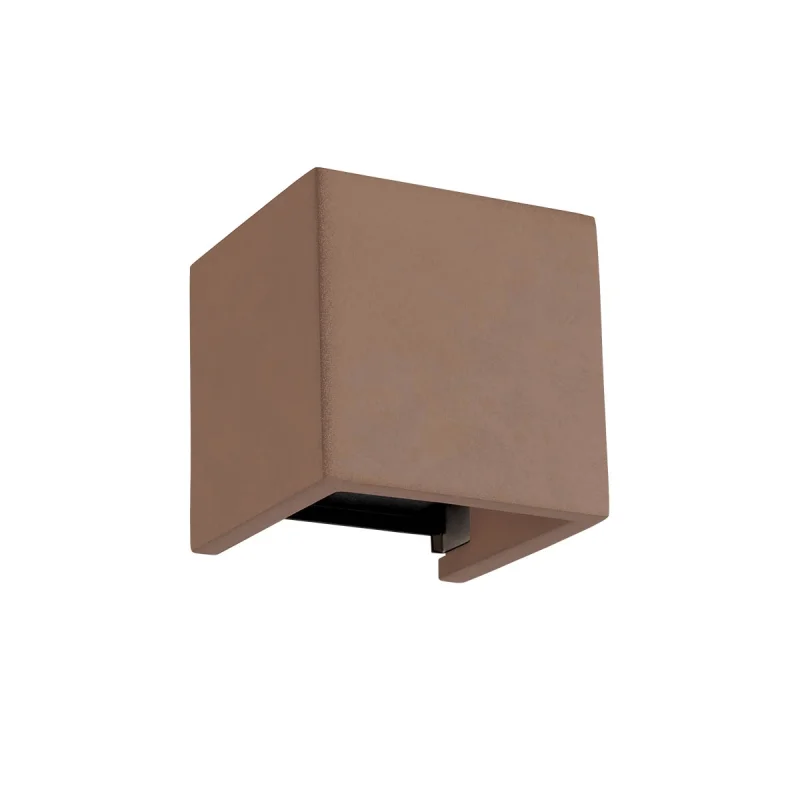 Outdoor Wall Lights Petra 91150 – REDO LED facade wall light in terracotta, 2X6W, 3000K, IP54