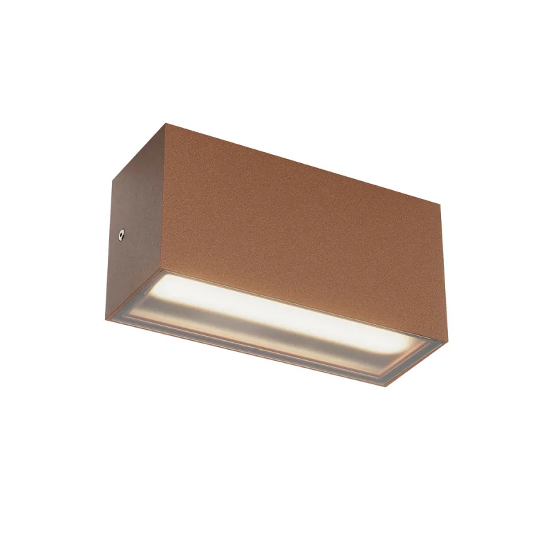Outdoor Wall Lights Limas 91221 – REDO LED facade wall light in rust-brown, 12W, 2700K, IP65
