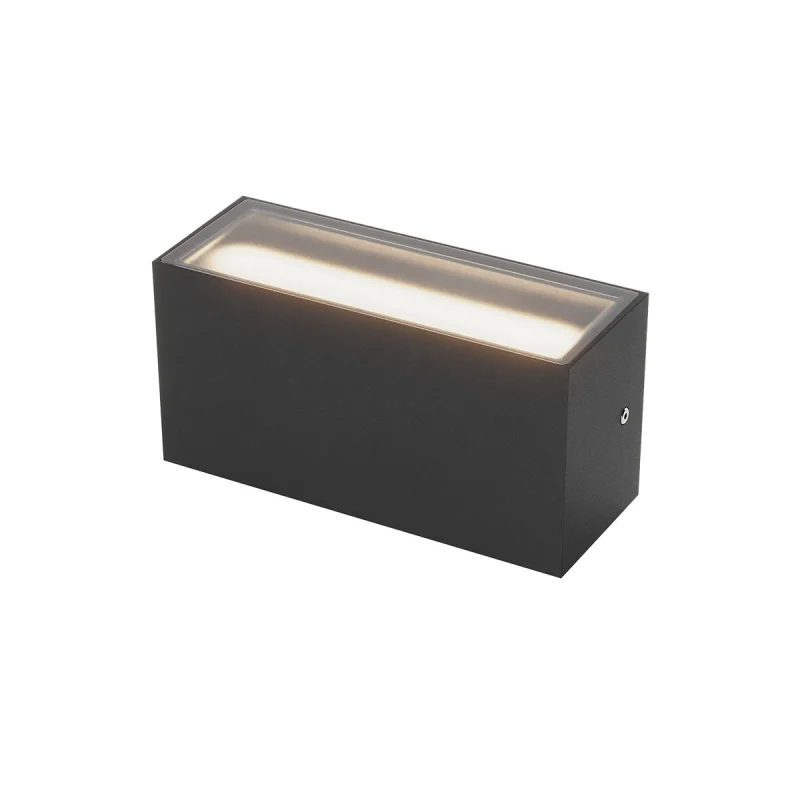Външно стенно осветление Limas 91226 – REDO LED фасаден аплик в матово черен, 2x12W, 2700K, IP65