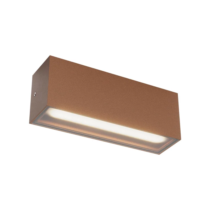 Външно стенно осветление Limas 91229 – REDO LED фасаден аплик в ръждиво-кафяв, 20W, 2700K, IP65