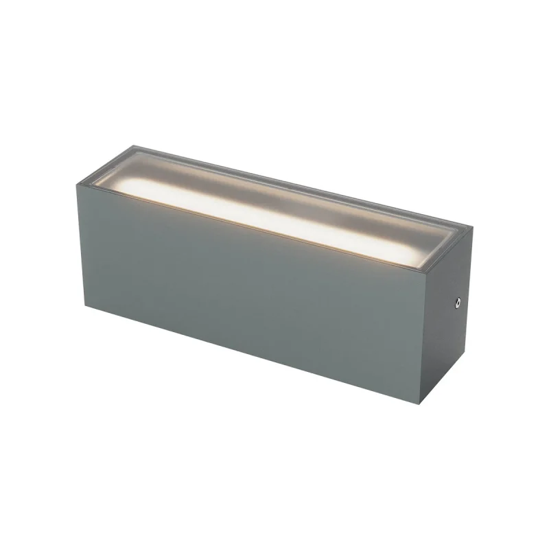 Външно стенно осветление Limas 91232 – REDO LED фасаден аплик в тъмно сив, 2x20W, 2700K, IP65