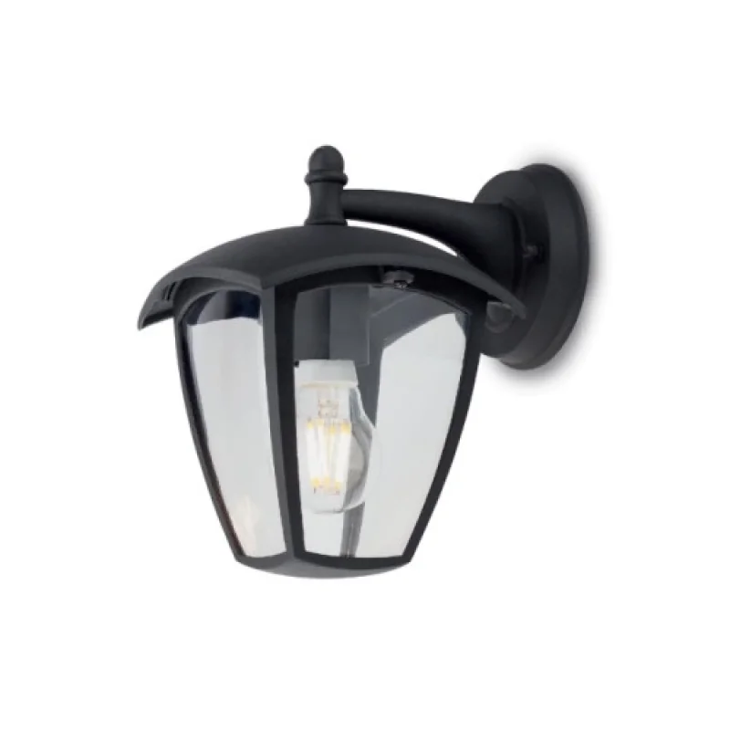 Outdoor Wall Lights Edmond 9155 – Smarter garden wall light in black, 1X28W