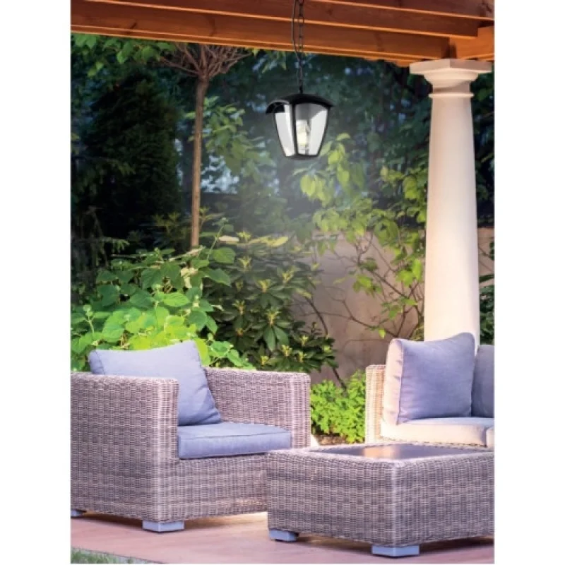 Edmond 9156 – Smarter garden pendant in black, 1X28W