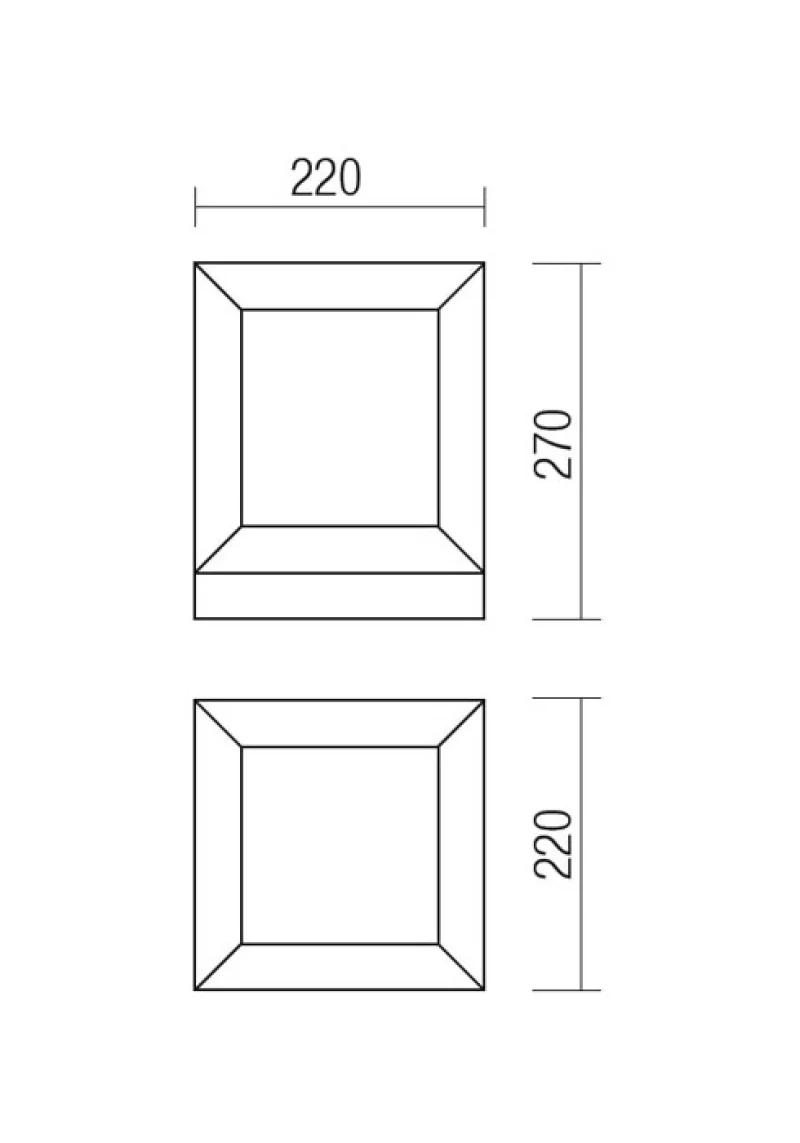 Landmark 9170 – REDO градински стълб в антрацит, 1x23W, IP54