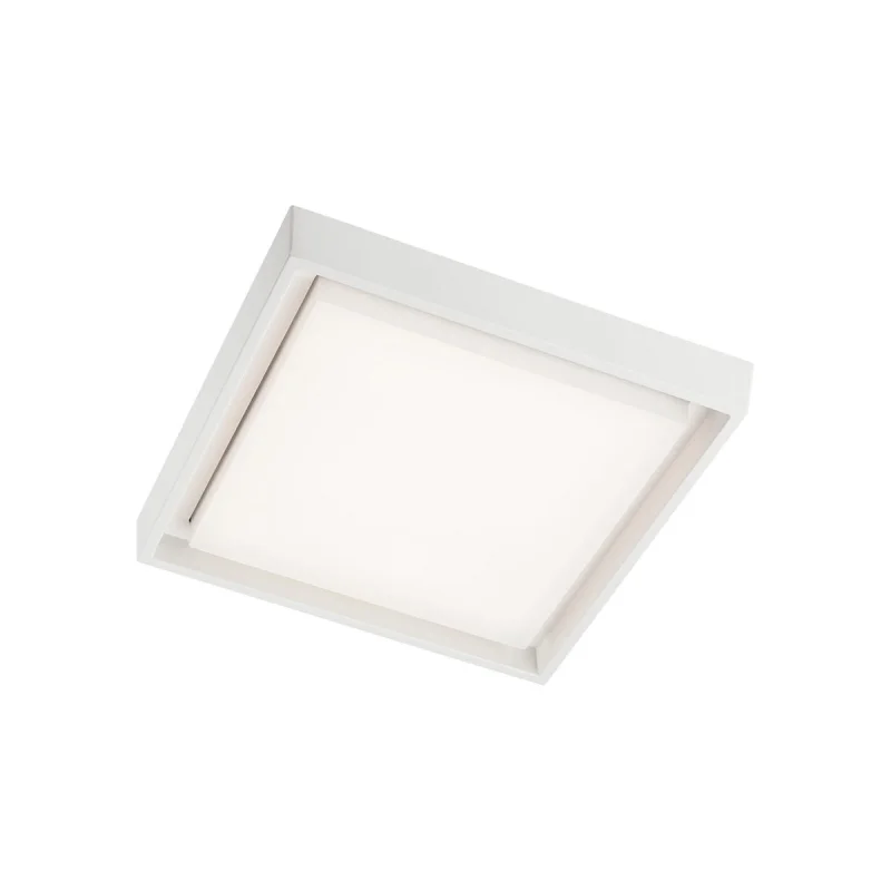 Outdoor Ceiling Lights Bezel 9186 – REDO LED facade ceiling light in white, 1X25W, 3000K, IP54