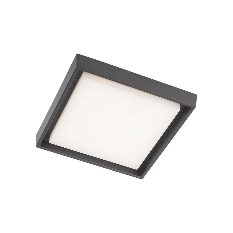 Външни таванни лампи (плафони) Bezel 9187 – REDO LED фасаден плафон в антрацит, 1X25W, 3000K, IP54