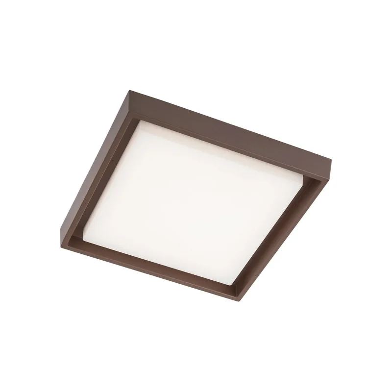 Outdoor Ceiling Lights Bezel 9188 – REDO LED facade ceiling light in dark brown, 1X25W, 3000K, IP54