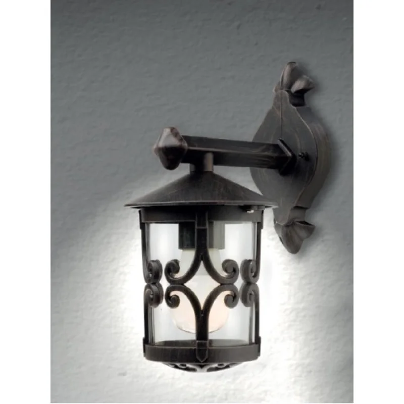 Outdoor Wall Lights Tirol 9260 – Smarter garden wall light in antique black, 1X42W
