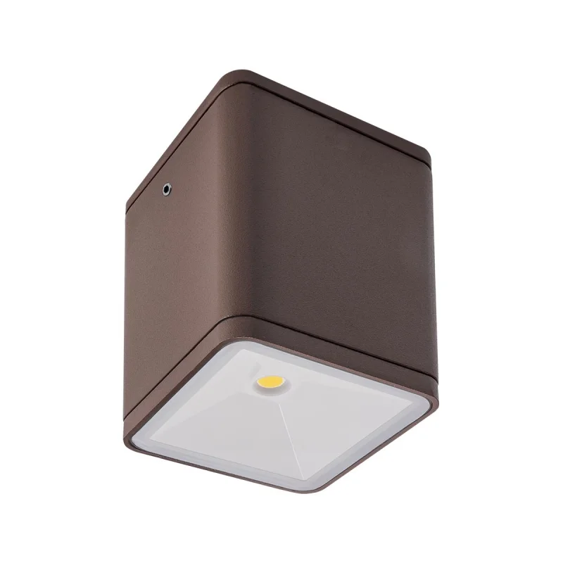Outdoor Downlights Beta 9456 – REDO LED downlight for outdoor mounting in dark brown, 6W, 3000K, IP54