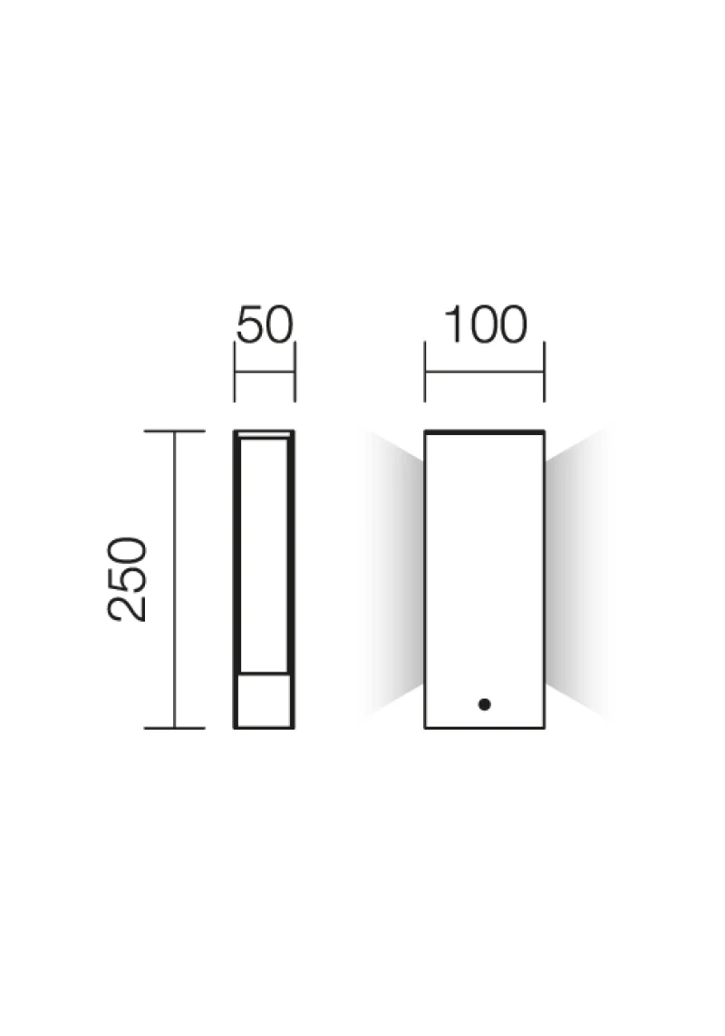Twin 9469 – REDO LED градински стълб в ръждив, 9W, 3000K, IP65