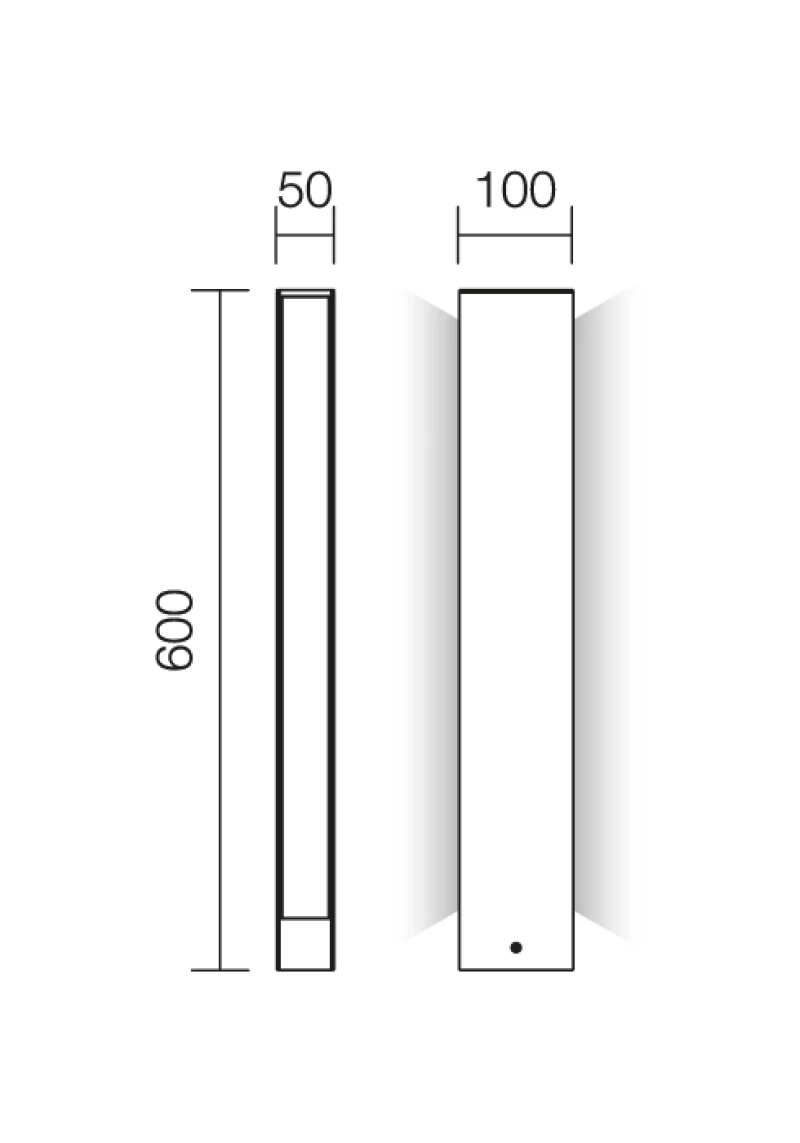 Twin 9471 – REDO LED градински стълб в ръждив, 17W, 3000K, IP65