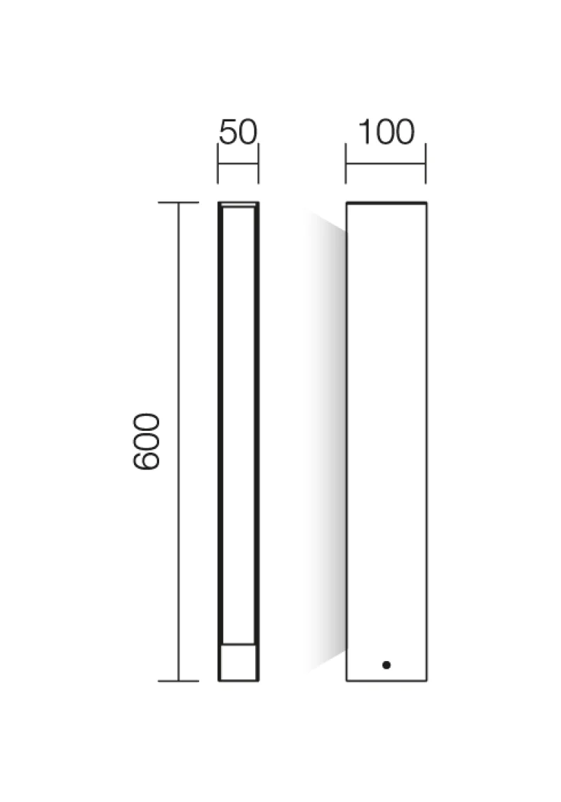 Twin 9472 – REDO LED градински стълб в ръждив, 11W, 3000K, IP65