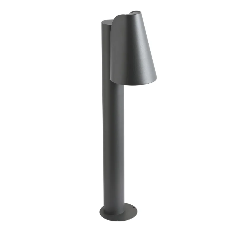 Bollard Lights Alvar 9531 – REDO garden bollard in anthracite, 1x35W, IP44
