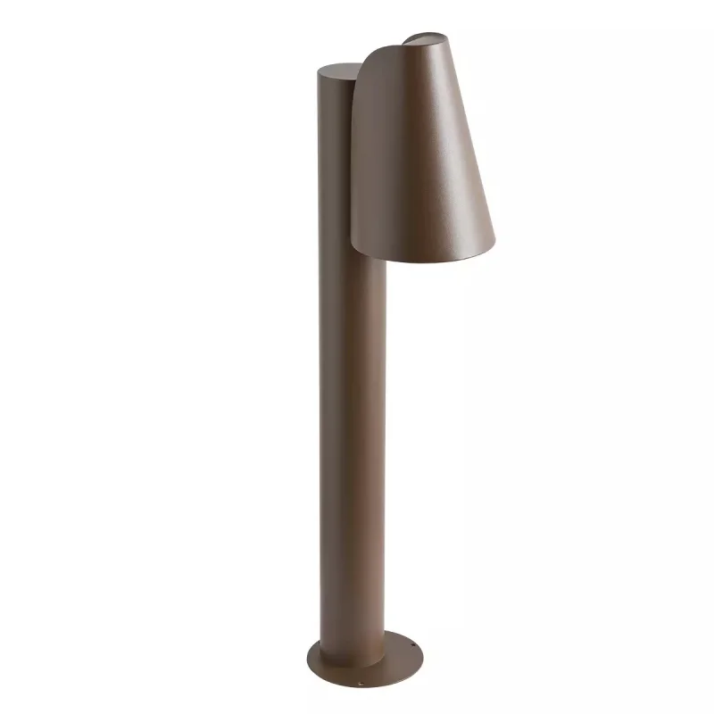 Bollard Lights Alvar 9532 – REDO garden bollard in dark brown, 1x35W, IP44