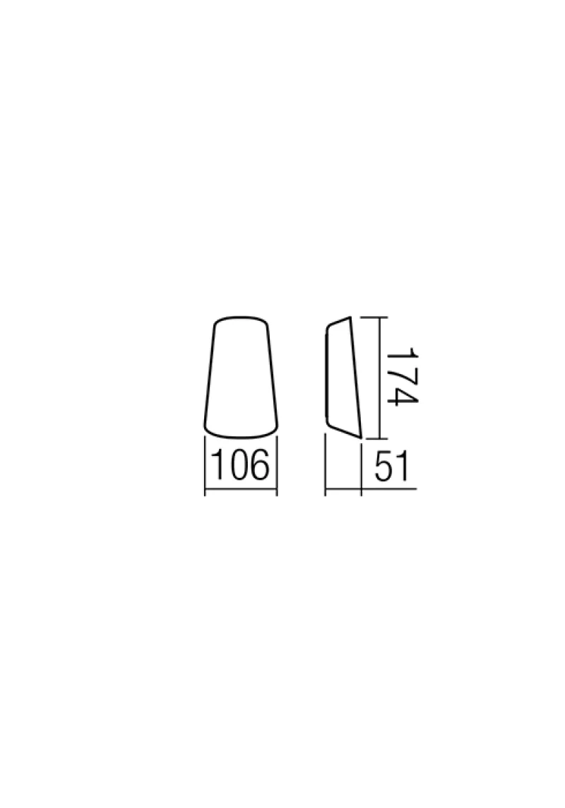 Twill 9535 – REDO LED фасаден аплик в антрацит, 2x5W, 3000K, IP65