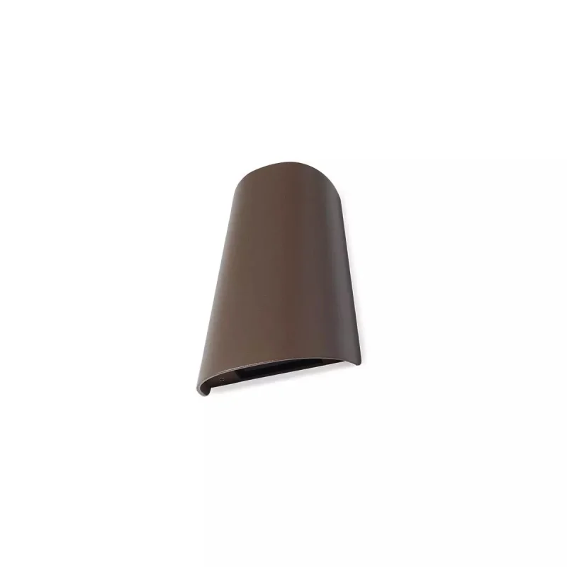 Outdoor Wall Lights Twill 9542 – REDO LED facade wall light in dark brown, 2x5W, 4000K, IP65