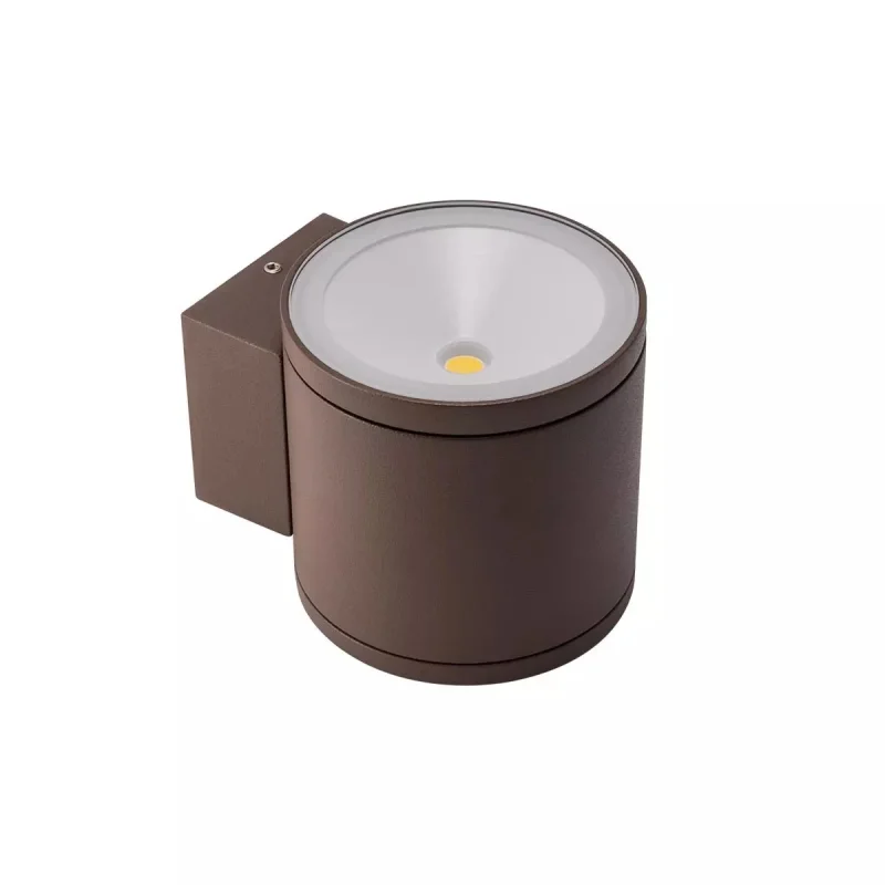 Външно стенно осветление Eta 9593 – REDO LED фасаден аплик в тъмно кафяв, 2x6W, 4000K, IP54