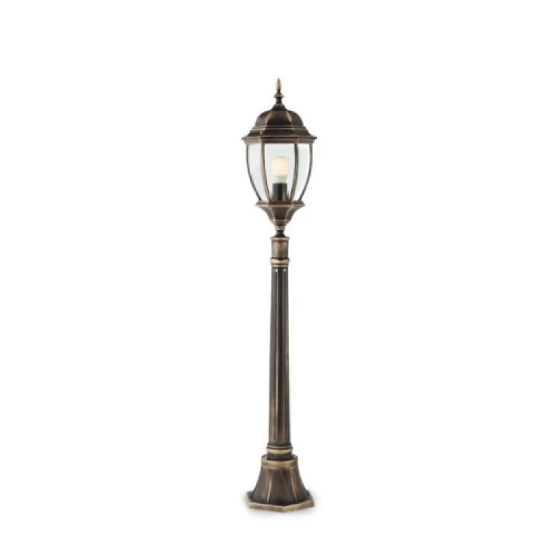 Bollard Lights Sevilla 9608 – Smarter garden bollard in antique black, 1X42W